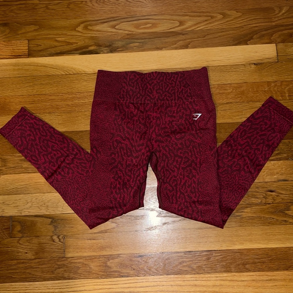 Gymshark Adapt Animal Seamless Leggings - Reef | Cherry Brown